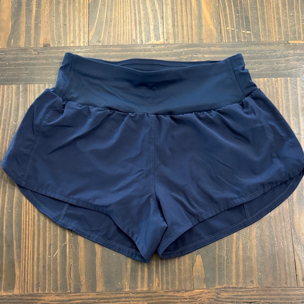 Women's Navy Athletic Running Shorts
